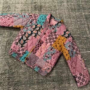 Zara Girls Quilted Patchwork Jacket